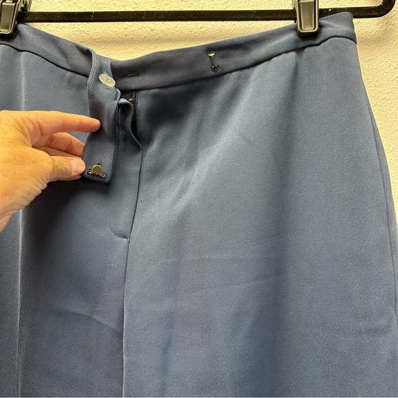 Larry Levine Aqua Blue Pant Suit 14 Orig Owner - Picture 4 of 12